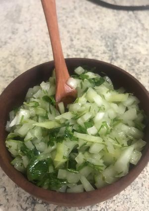 Una foto de Salsa verde chilena