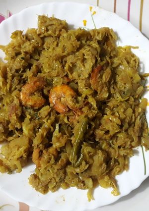 চিংড়ি বাঁধাকপি (Chingri bandhakopi recipe in bengali) রেসিপির প্রধান ছবি