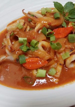 Foto resep Cumi saos Padang