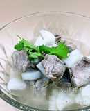 白蘿蔔小魚乾排骨湯   白蘿蔔