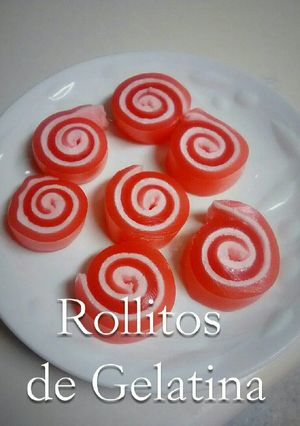 Una foto de Rollitos de gelatina