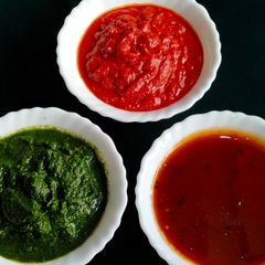 A picture of Spicy Indian Chutney Which Will Go With All Your Snacks - Nachos, Papri Chat, Pani Puri, Fritters.