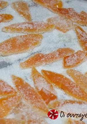 A picture of Candied orange peels.