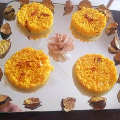 A picture of Saffron kalakand.