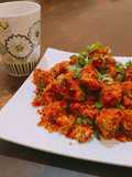 Beetroot dhokla
