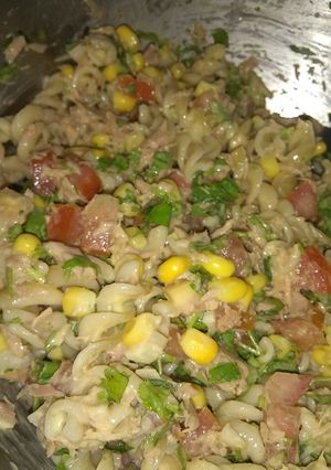 Una foto de Ensalada de pasta fría