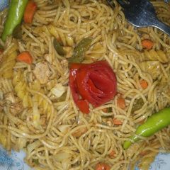 Spicy mix Spagheeti and macaroni A picture of Spicy mix Spagheeti and macaroni.