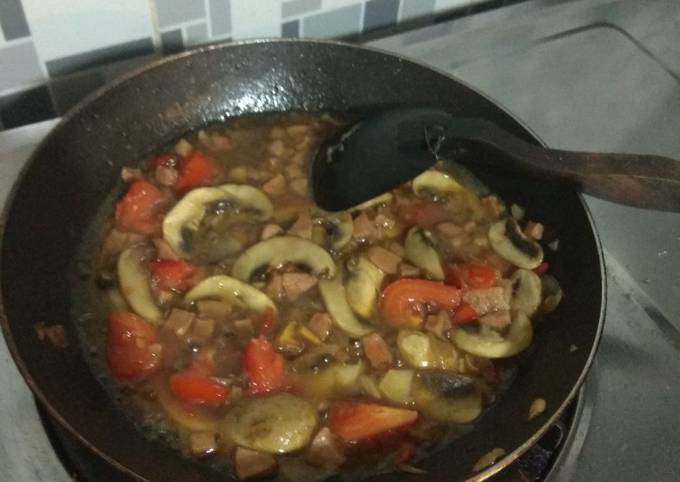 Langkah Mudah untuk Membuat Jamur champignon saus tiram simple, Menggugah Selera