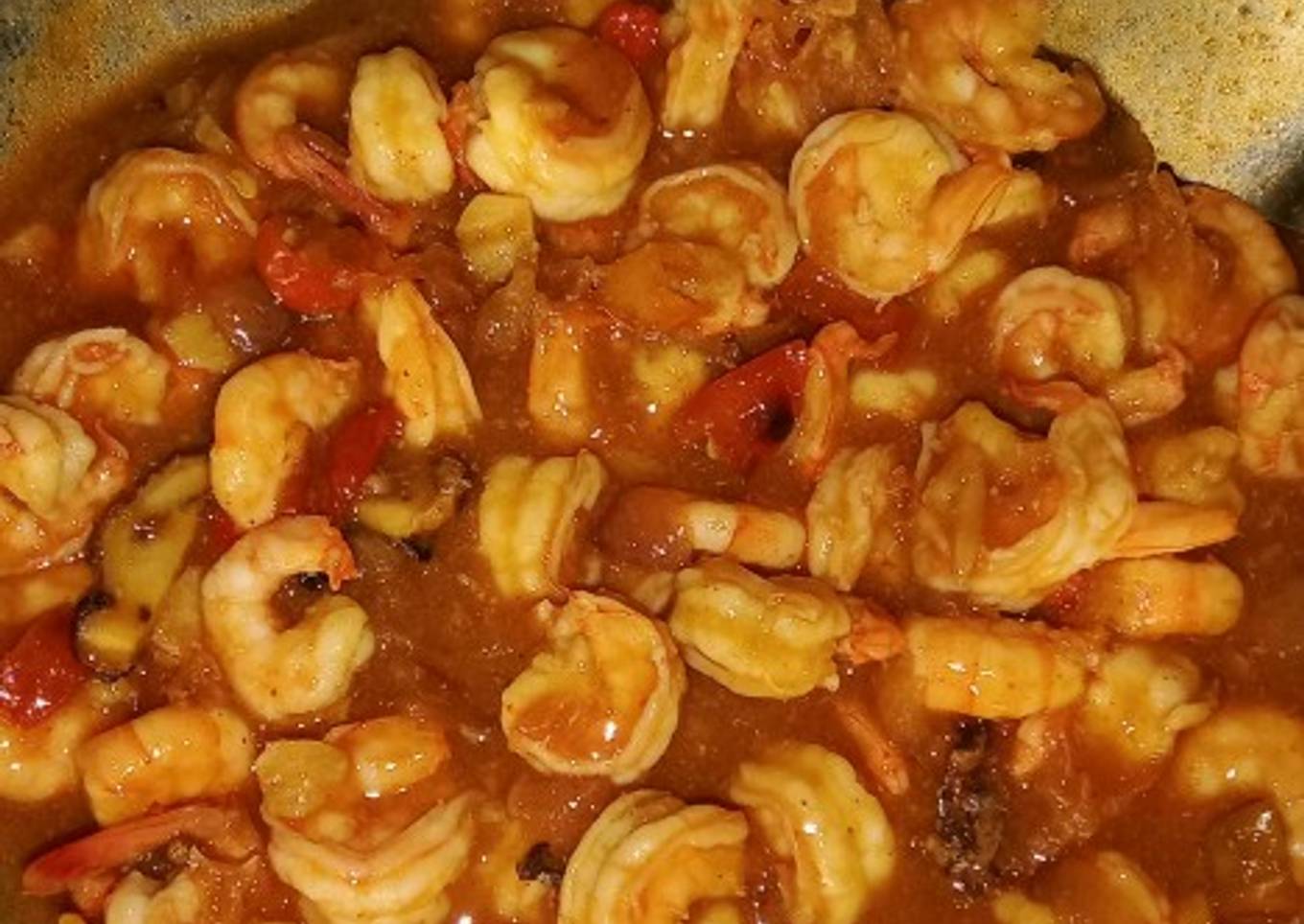 Udang pedas manis