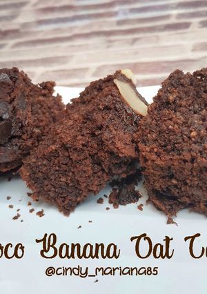 Foto resep Choco Banana Oat Cake