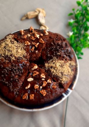 عکسی از دستور کیک خیس شکلاتی