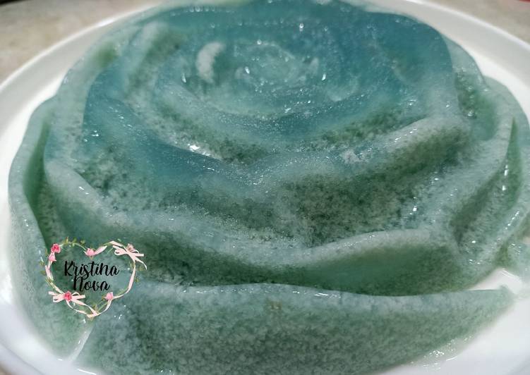 Bahan Puding Bunga Telang (Ocean Blue Coral Puding) | Langkah Membuat Puding Bunga Telang (Ocean Blue Coral Puding) Yang Enak dan Simpel