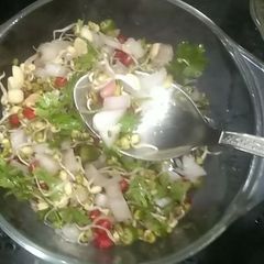 A picture of Sprout Green Moong Dal Salad.
