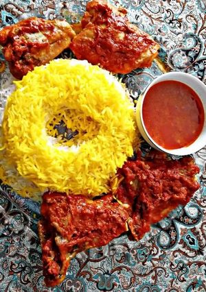 عکسی از دستور مرغ مجلسی
