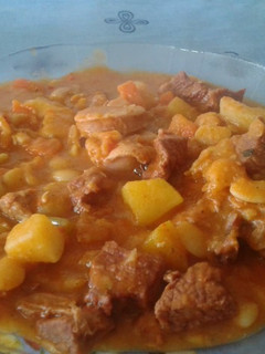 Una foto de Cazuela de porotos criolla