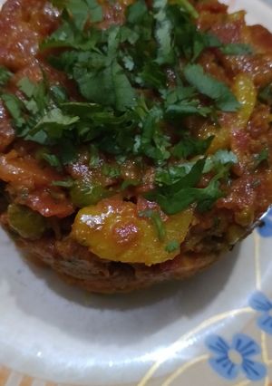 गाजर आलू मटर (gajar aloo matar recipe in Hindi) रेसिपी मुख्य फोटो