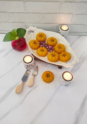 عکسی از دستور حلوا زعفرونی قالبی