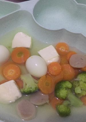 Foto resep Masakan ala Rumahan Sayur Bening Brokoli Mix