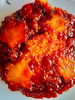 एगलेस पाइनएप्पल (कैरेमल) केक (Eggless pineapple (Caramel) cake recipe in Hindi) रेसिपी मुख्य फोटो