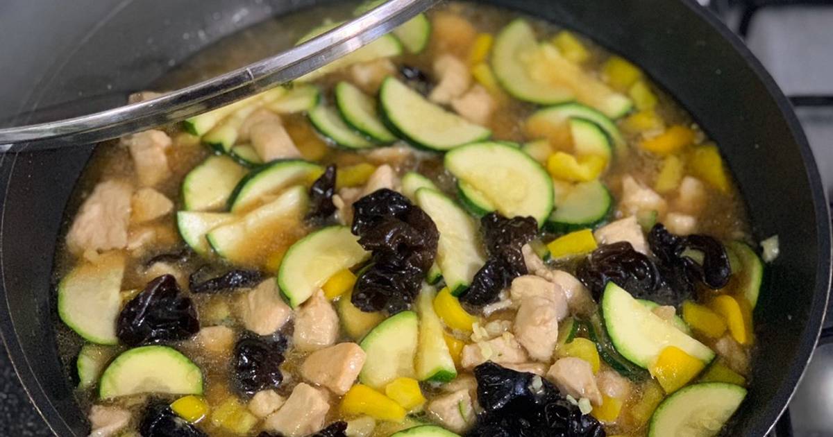 Chicken And Zucchini Stir Fry Recipe By Purple Acied Cookpad