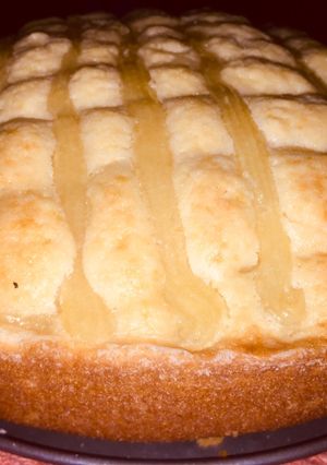 Una foto de 🔶 Torta con crema pastelera. Deliciosa y súper fácil