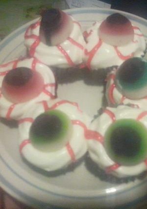 Una foto de Mini Cupcake de Ojos Siniestros