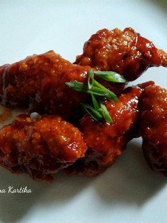 Foto resep Fire Wings Ala Recheese / Sayap Ayam Tepung Saos Pedas