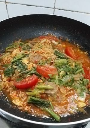 Foto resep Bakmi ayam bawang pedes