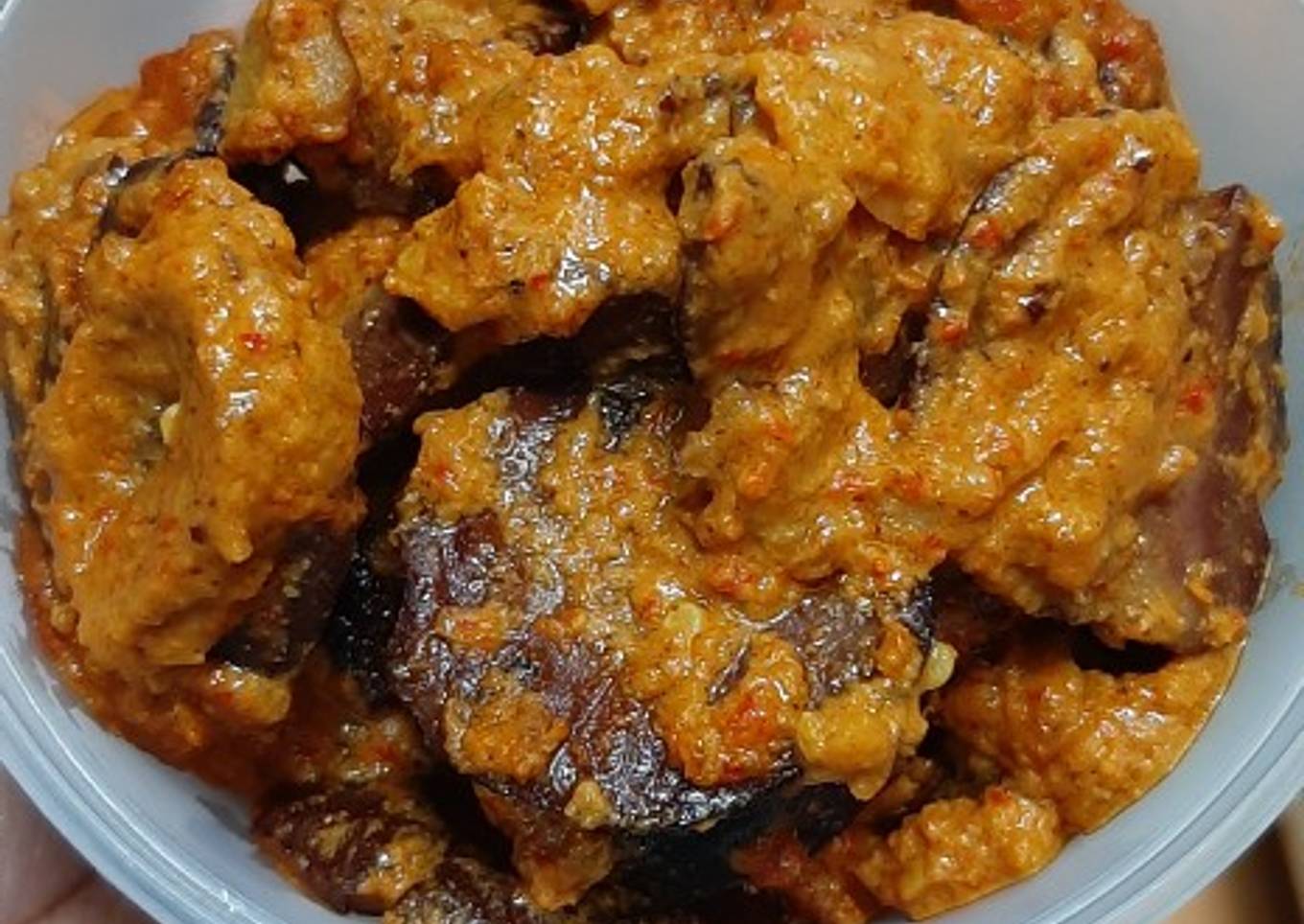Rendang jengkol miminok