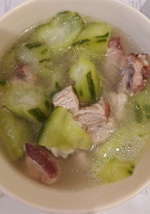 勝瓜排骨湯 的食譜成品照片