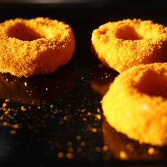 A picture of Mozzarella Onion Rings.