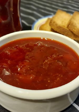 Una foto de Mermelada de frutillas y sandía