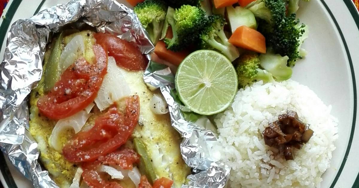 Pescado empapelado a la mostaza🐟 Receta de Hanna Hurtado ⭐ Cookpad