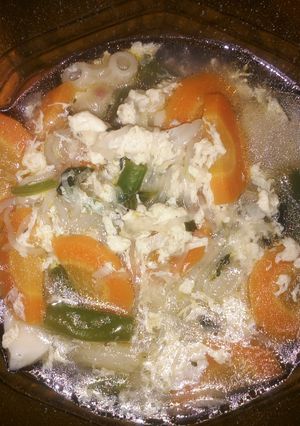 Foto resep Sop telur simpel buat anak kost istimewa