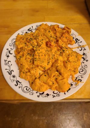 A picture of Four Cheese Pasta.