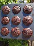MUFFINS DE BANANA Y CACAO AMARGO SIN TACC 🍌🍫