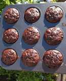 MUFFINS DE BANANA Y CACAO AMARGO SIN TACC 🍌🍫