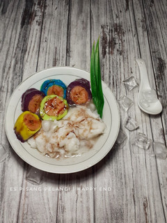 Foto resep Es Pisang Pelangi Bubur Sumsum