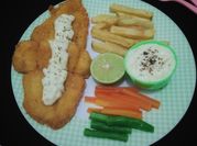 Gambar fish and chip frozen