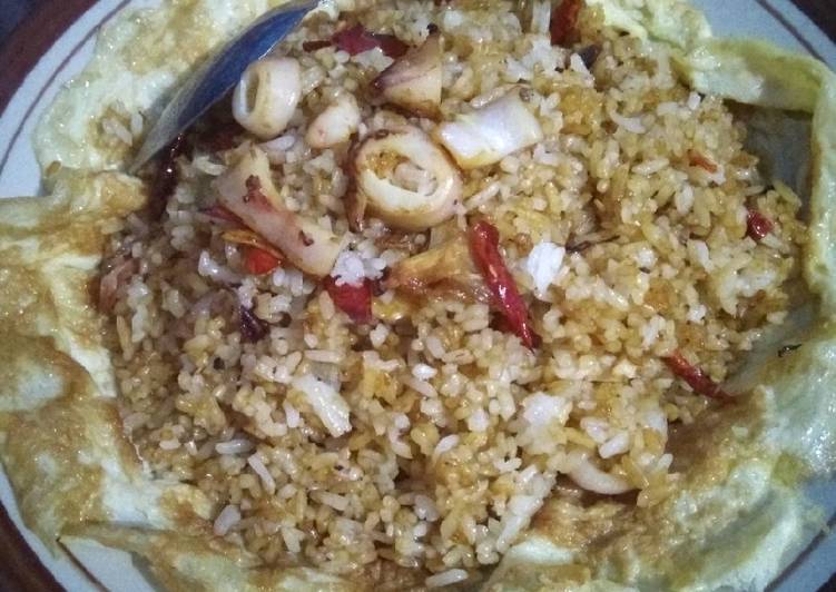 Resep Nasi Goreng Seafood Praktis , Lezat Sekali