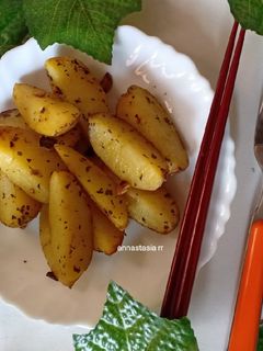 Foto resep Potato wedges panggang teflon