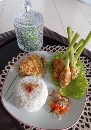 Foto resep Sate Lilit Ayam dan Sambal Matah