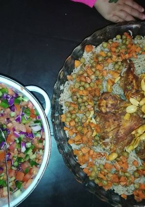 صورة لوصفة اوزي الدجاج