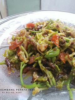 Foto resep Tumis kembang pepaya teri