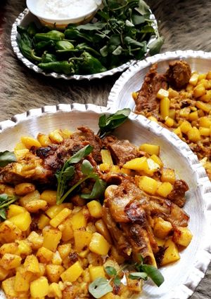 عکسی از دستور قاورمه کُردی