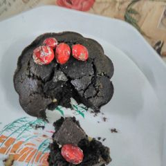 A picture of Eggless chocolate brownie.