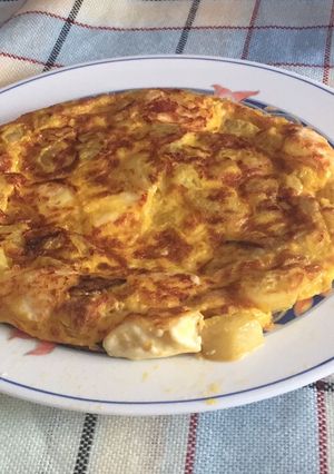 Una foto de Tortilla de calabacín para dieta