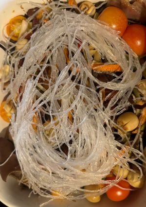 A picture of Steamed Red Snapper with Lotus Seeds.