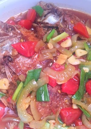 Foto resep Kerapu merah saus tiram