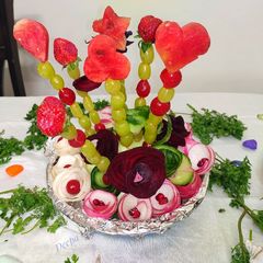 A picture of Fruit Lollipop and Vegetable Basket.